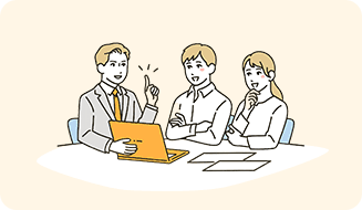 無料相談を受けている男女